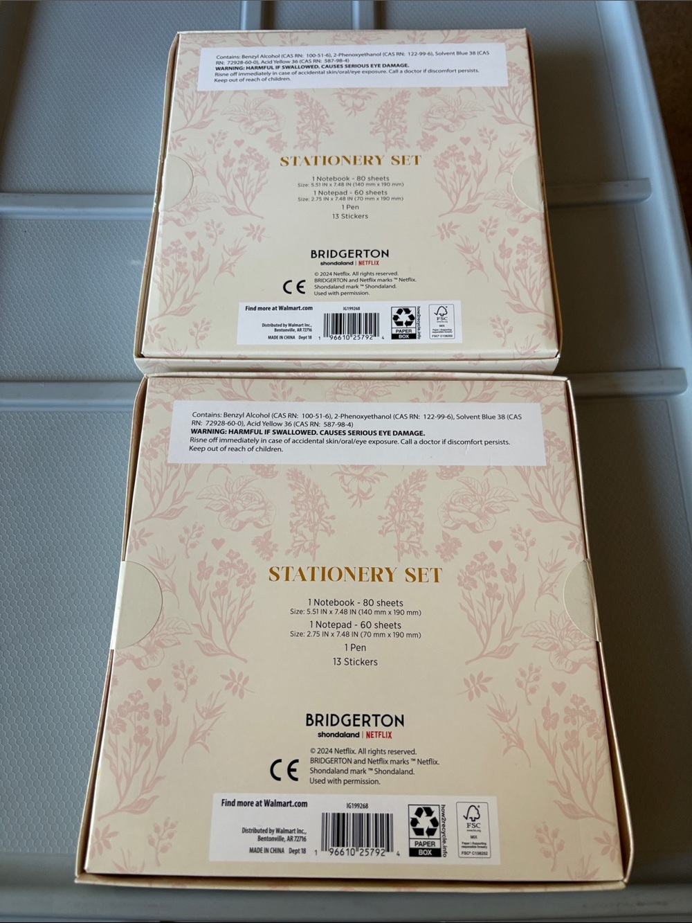 Bridgerton Queen's Edition Purple & Pink Stationery 2 new sets - Picture 6 of 7